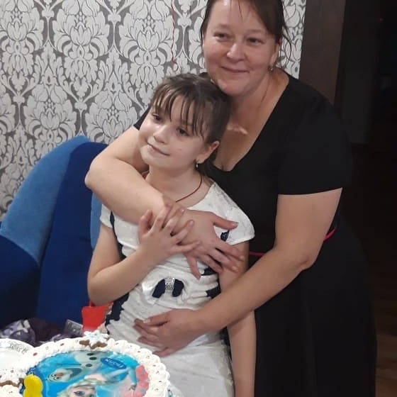 Румянцева Настя и мама Света