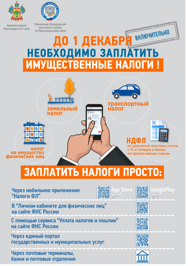 Заплатить налоги до 1 декабря!