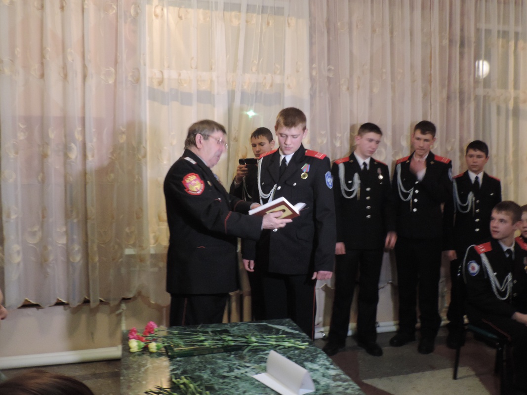 Кадеты Бриньковского училища в гостях в Платнировском сельском поселении